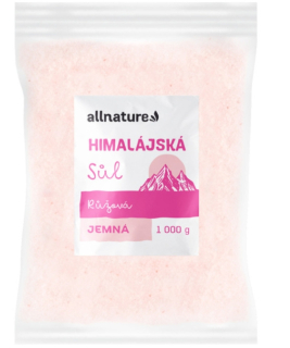 Allnature Himálajská sůl  růžová jemná 1 kg