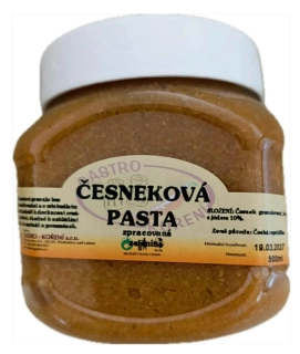 Česneková pasta 500 g bez chem. konzervace