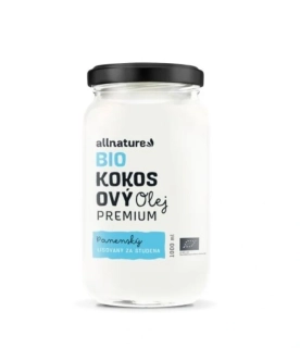  Bio Kokosový  olej za studena lisovaný  1 000 ml