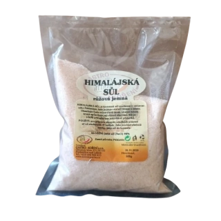 Himalajská růžová přírodní jemná  sůl 500 g 